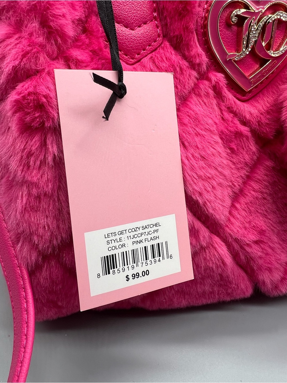 Juicy couture let’s get cozy satchel purse - Picture 12 of 12